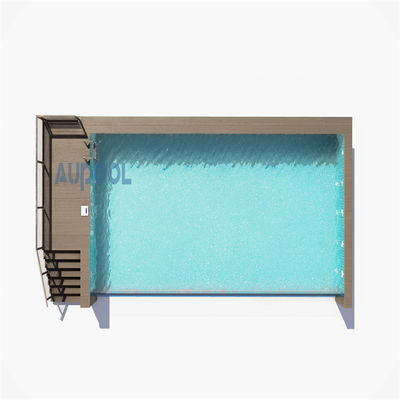 Tabela acrílica de piscina exterior com flexibilidade de tamanho personalizada