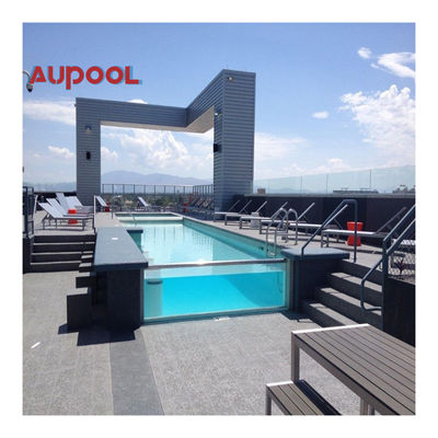 Parede de piscina acrílica de 100 mm de espessura com tecnologia de polimerização termostática seca