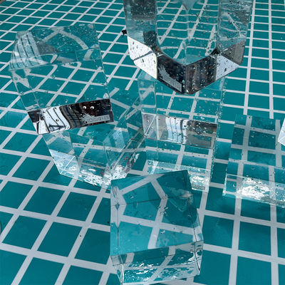 Banheiras de piscina transparentes de acrílico Painéis de amostragem transparentes para piscinas de villas ao ar livre