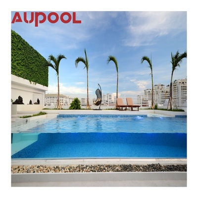Folha de acrílico de cores claras Spa de natação Whirlpool Piscinas infinitas para piscina de contêiner ao ar livre