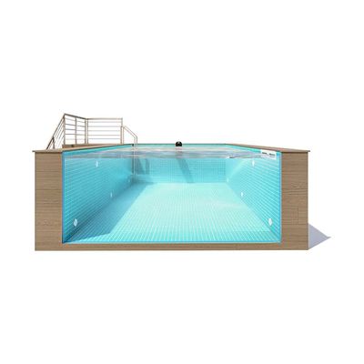 Container de navegação acrílico transparente Piscina 30-950 mm Espessura 1,2 g/cm3 Densidade