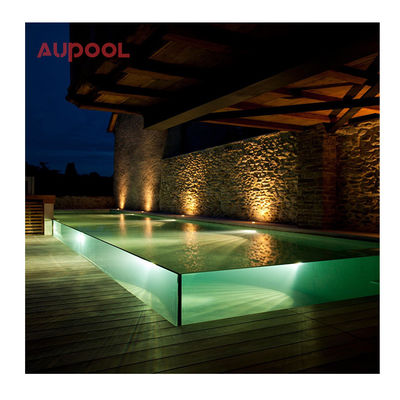 Alta transparência piscina acrílica clara para jardim familiar Cocktail Outdoor Swimming