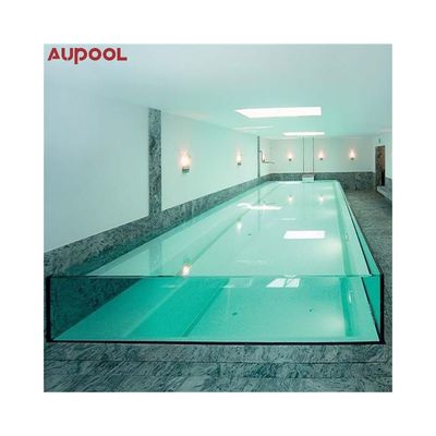 Janela de piscina acrílica personalizada com alta transmissão de luz 93% e bomba de ar