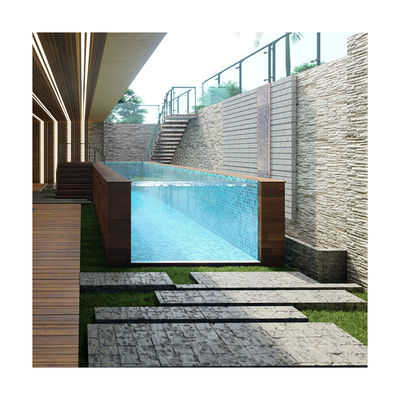 Painéis de vidro de piscina de alta transmissão luminosa para segurança interna externa personalizada