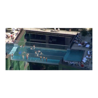 Janela de vidro acrílico piscina de fibra de vidro para portavel casa de jardim ao ar livre natação