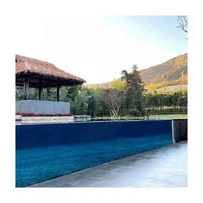 Piscina Infinita ao ar livre sobre o solo Fibra de vidro Lucite Densidade acrílica 1,2 g/cm3