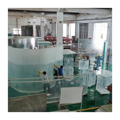 Treinamento de instalação de janelas acrílicas de tamanho personalizado para piscinas subaquáticas residenciais