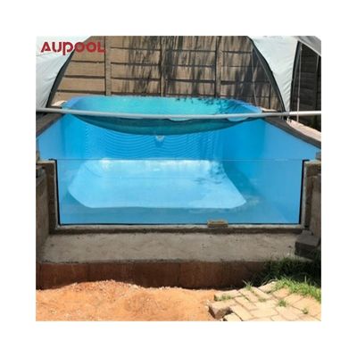 50 mm de espessura transparente folha de vidro acrílico para piscina infinita resistente a intempéries
