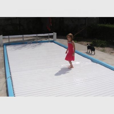 Cobertura de piscina azul/marfim transparente com certificações CE e materiais de OEM