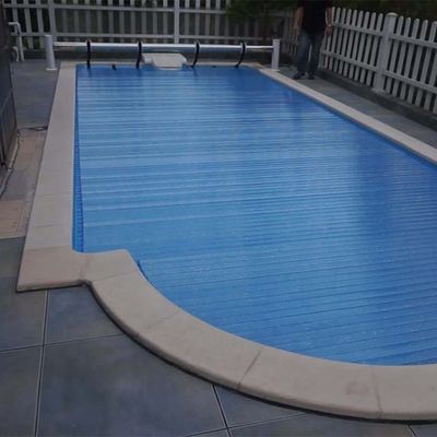 Cobertura de piscina azul/marfim transparente com certificações CE e materiais de OEM