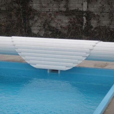 Cobertura de piscina azul/marfim transparente com certificações CE e materiais de OEM