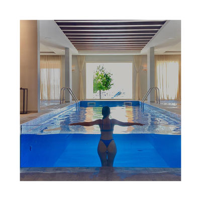 Piscinas de plástico personalizadas para vista do telhado de vidro infinito
