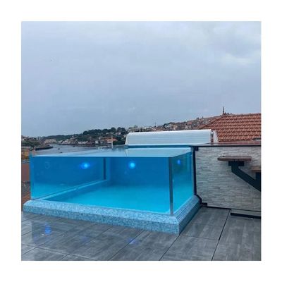 Folha de acrílico para piscina de cor clara feita de material 100% virgem de lucita
