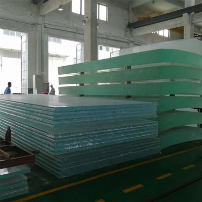 Folha de acrílico para piscina de cor clara feita de material 100% virgem de lucita