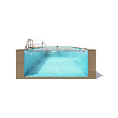 Piscina de temperatura constante transparente doméstica para ginásios e outros formatos