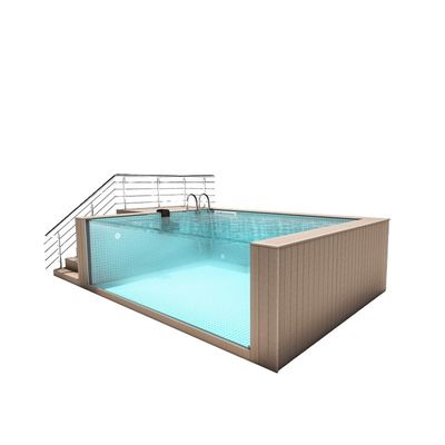 Piscina de temperatura constante transparente doméstica para ginásios e outros formatos