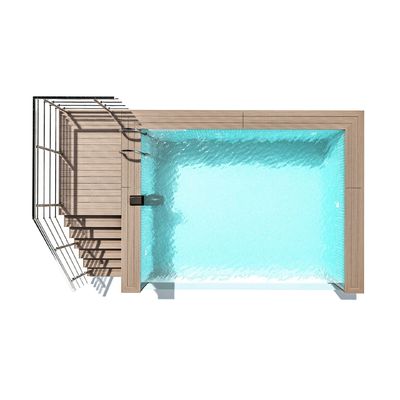 Piscina de temperatura constante transparente doméstica para ginásios e outros formatos