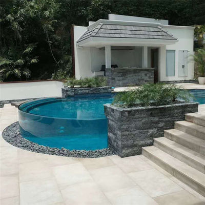 Alta transmissão de luz piscina acrílica piscina de vidro piscina da AUPOOL para o seu projeto piscina