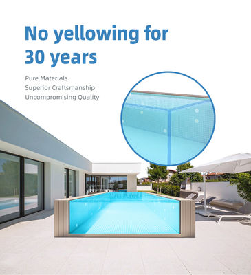Piscina de temperatura constante transparente doméstica para ginásios e outros formatos