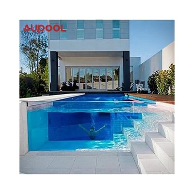 Instalação fácil Design de piscina acrílica para casa de campo Natação interior Decoração de fundo clara