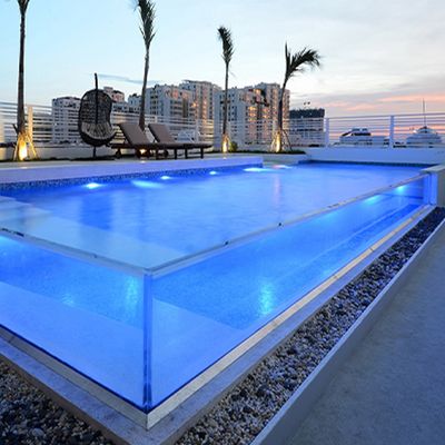 30-300mm espessura piscina acrílica clara Aupool tamanho personalizado para diversão em família