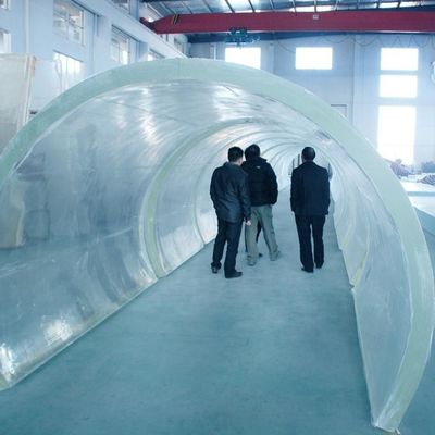 Folhas de vidro acrílico de espessura de 30 mm-950 mm resistentes às intempéries para piscina