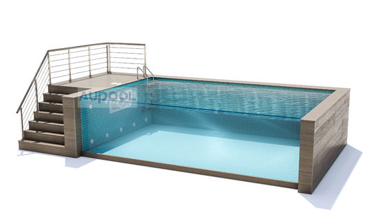 Piscina familiar de médio porte para famílias em família Clubes Escolas Sanatórios e ginásios