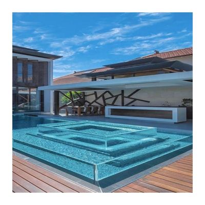 Painéis acrílicos de plexiglás para cercas de piscinas resistentes à pressão