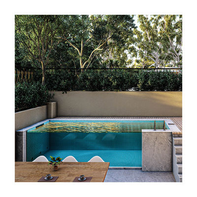 Demandas do cliente Piscina exterior retangular com fibra de carbono e fibra de vidro