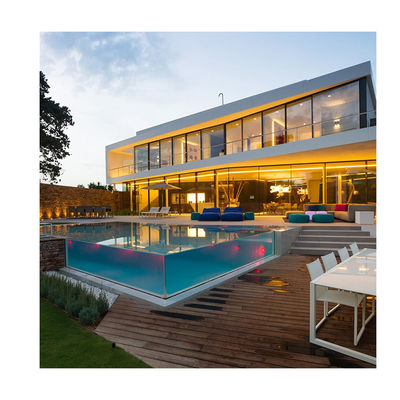 Demandas do cliente Piscina exterior retangular com fibra de carbono e fibra de vidro