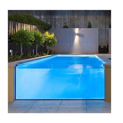 50 mm acima do solo piscina de vidro acrílico transparente em plexiglás