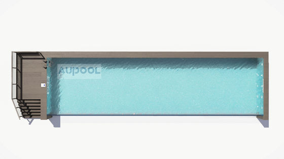 Inigualável Infinity Transparente Finish piscina para hotéis Escolas Sanatórios e ginásios
