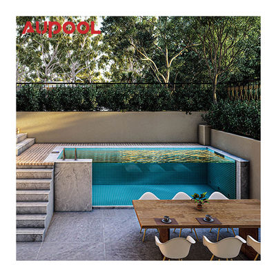 Parede de piscina acrílica de 100 mm de espessura com tecnologia de polimerização termostática seca