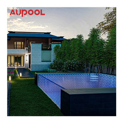 Parede de piscina acrílica de 100 mm de espessura com tecnologia de polimerização termostática seca
