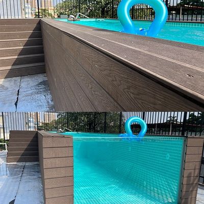 Duas bombas de água de filtragem completa piscina pré-fabricada para espaço subterrâneo
