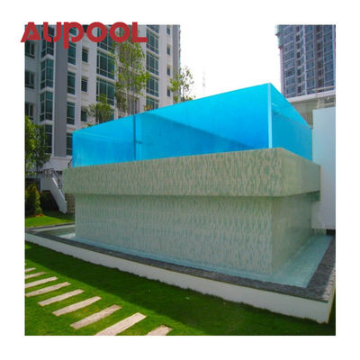 Painel acrílico 100% importado de Lucite PMMA para piscina exterior de design moderno