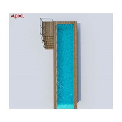 Folha de acrílico Aupool Quadro Piscina com material de superfície de mármore incrustada em jade