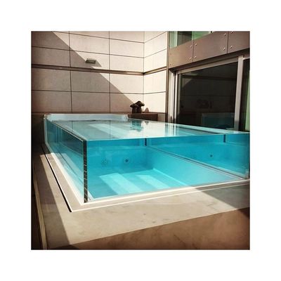 Painel de piscina de vidro acrílico transparente de 100 mm de folha de acrílico fundido de forma oval