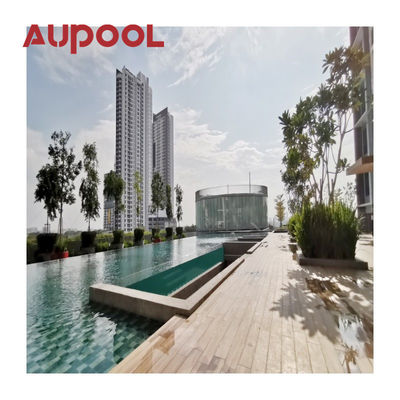 Painel de piscina de vidro acrílico transparente de 100 mm de folha de acrílico fundido de forma oval