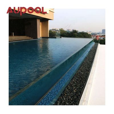 Painel de piscina de vidro acrílico transparente de 100 mm de folha de acrílico fundido de forma oval