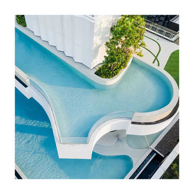 Piscina Aupool Painel PMMA transparente e transparente acima do solo Piscina exterior acrílica