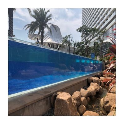 Vantagem favorável superior piscina acrílica 50-700mm Parede de piscina infinita clara