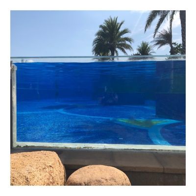 Vantagem favorável superior piscina acrílica 50-700mm Parede de piscina infinita clara