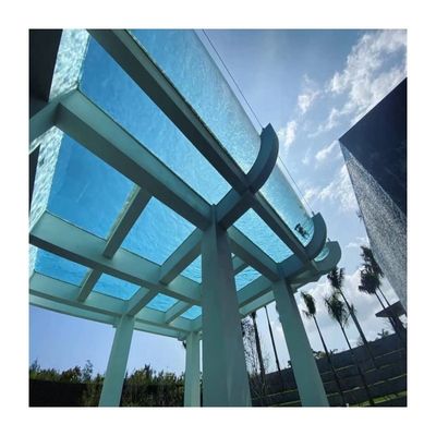Fácil Instalação AUPOOL 50mm transparente espessa folha de vidro acrílico para piscina de tamanho personalizado