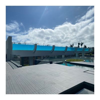 Fácil Instalação AUPOOL 50mm transparente espessa folha de vidro acrílico para piscina de tamanho personalizado