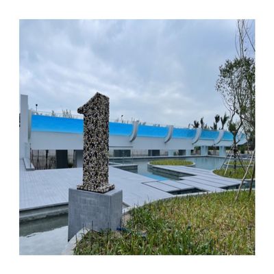 Fácil Instalação AUPOOL 50mm transparente espessa folha de vidro acrílico para piscina de tamanho personalizado