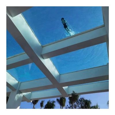 Demandas do cliente Jardim festa de água piscina acrílica para bomba de ar piscina infinita