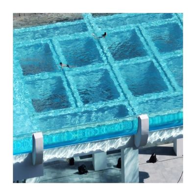 Demandas do cliente Jardim festa de água piscina acrílica para bomba de ar piscina infinita