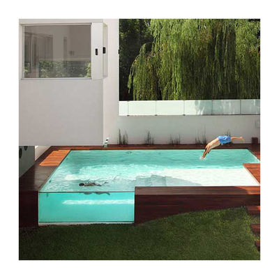 Fácil de instalar Anti-Uv 30 anos piscina de acrílico exterior limpo para piscinas grandes