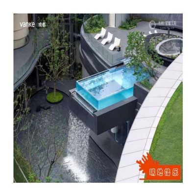 Crie uma experiência de piscina única com o nosso design de piscina acrílica personalizado